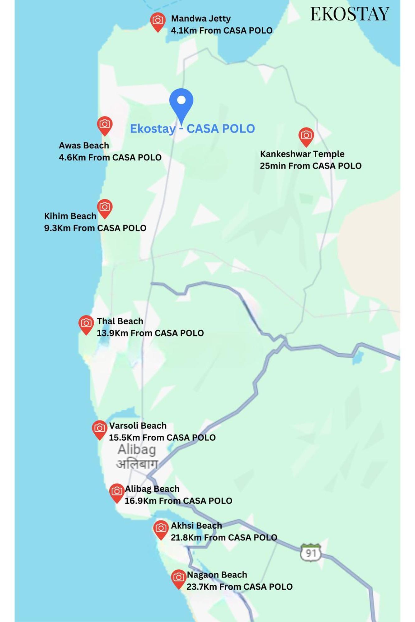 Eko Stay- Casa Polo Villa Alibag Luaran gambar